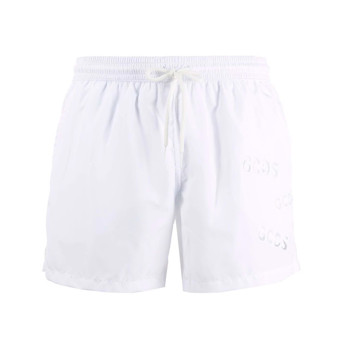 Comprar GCDS - Bañador para Hombre Blancco - Holes Logo Swim