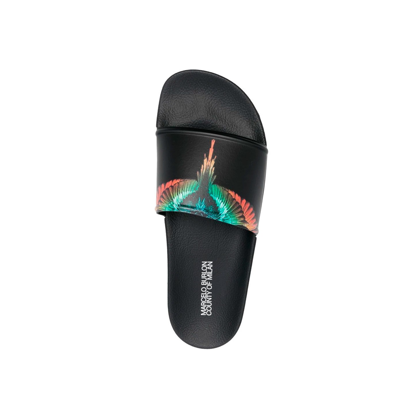 Marcelo Burlon County Of Milan - Chanclas para Hombre Negras - Icon Wings Sliders Multicolor