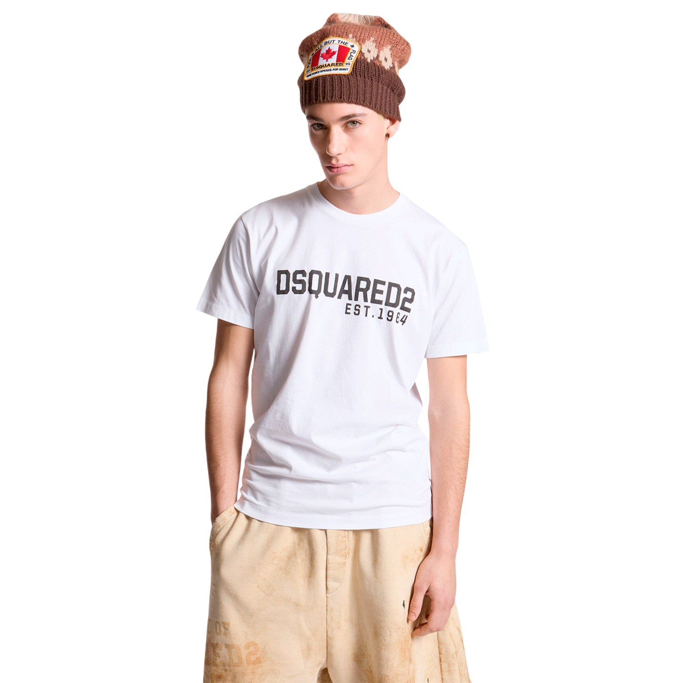 Dsquared2 - Camiseta Blanca para Hombre - 1964 Cool Fit Tee White