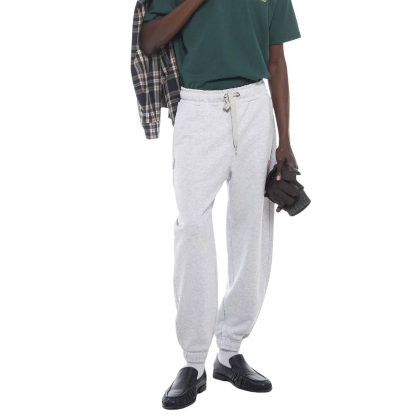 Family First Milano - Pantalón Largo Gris para Hombre - Jogger Heart
