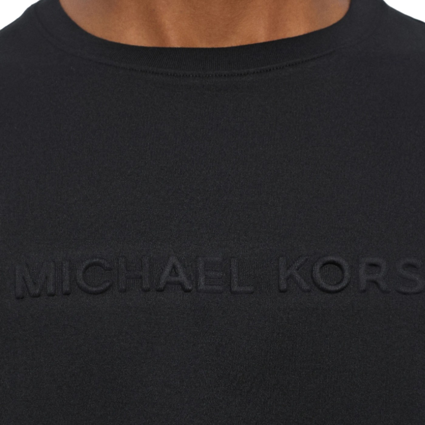 Michael Kors - Camiseta Negra para Hombre - Embossed