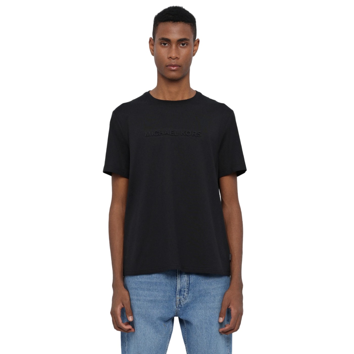 Michael Kors - Camiseta Negra para Hombre - Embossed