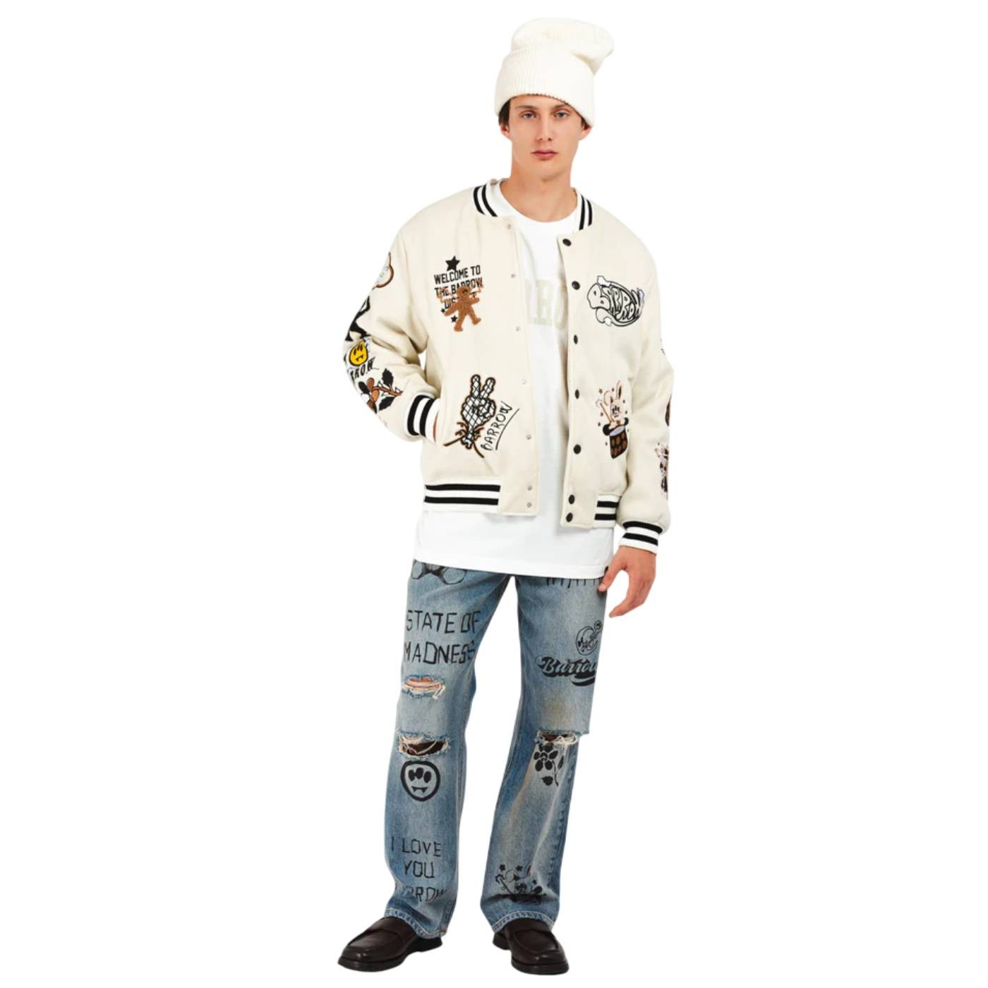 Barrow - Chaqueta Bomber Beige para Hombre