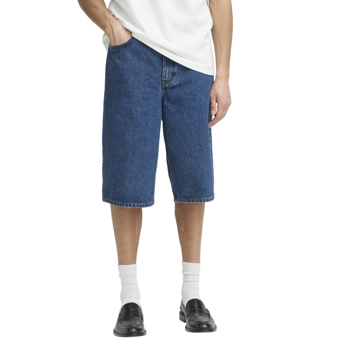 Solid - Pantalones Cortos Azules para Hombre