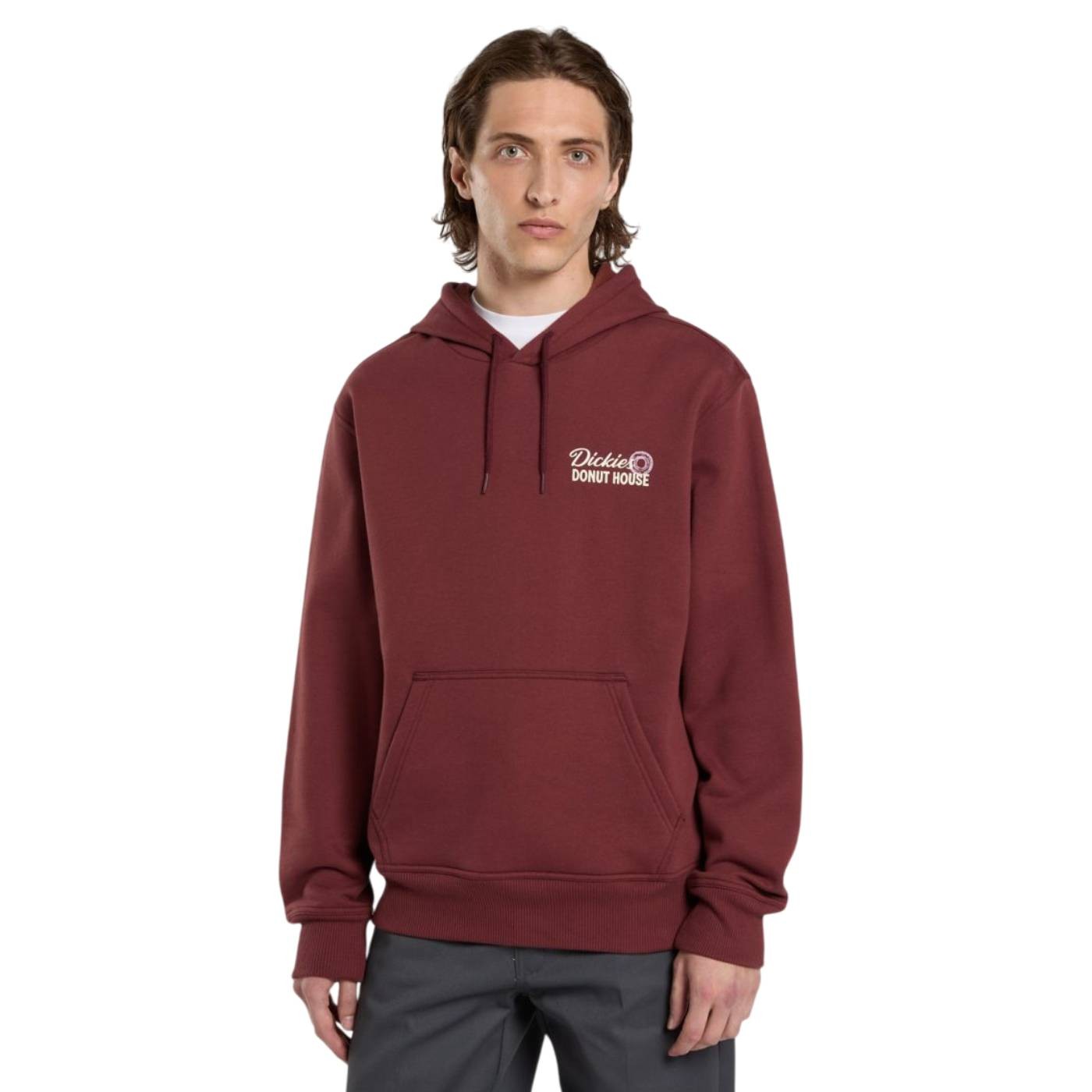 Dickies - Sudadera Burdeos para Hombre - Donut House