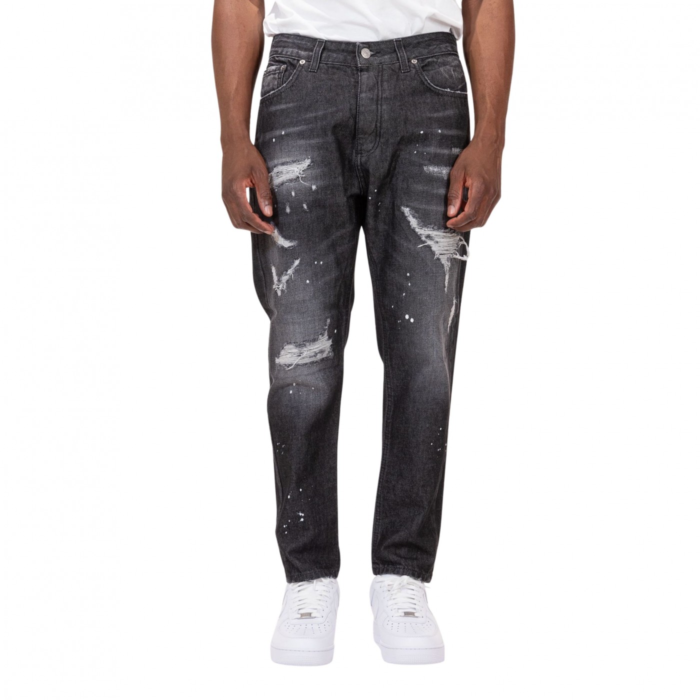 Jeans Crop Black Soldier