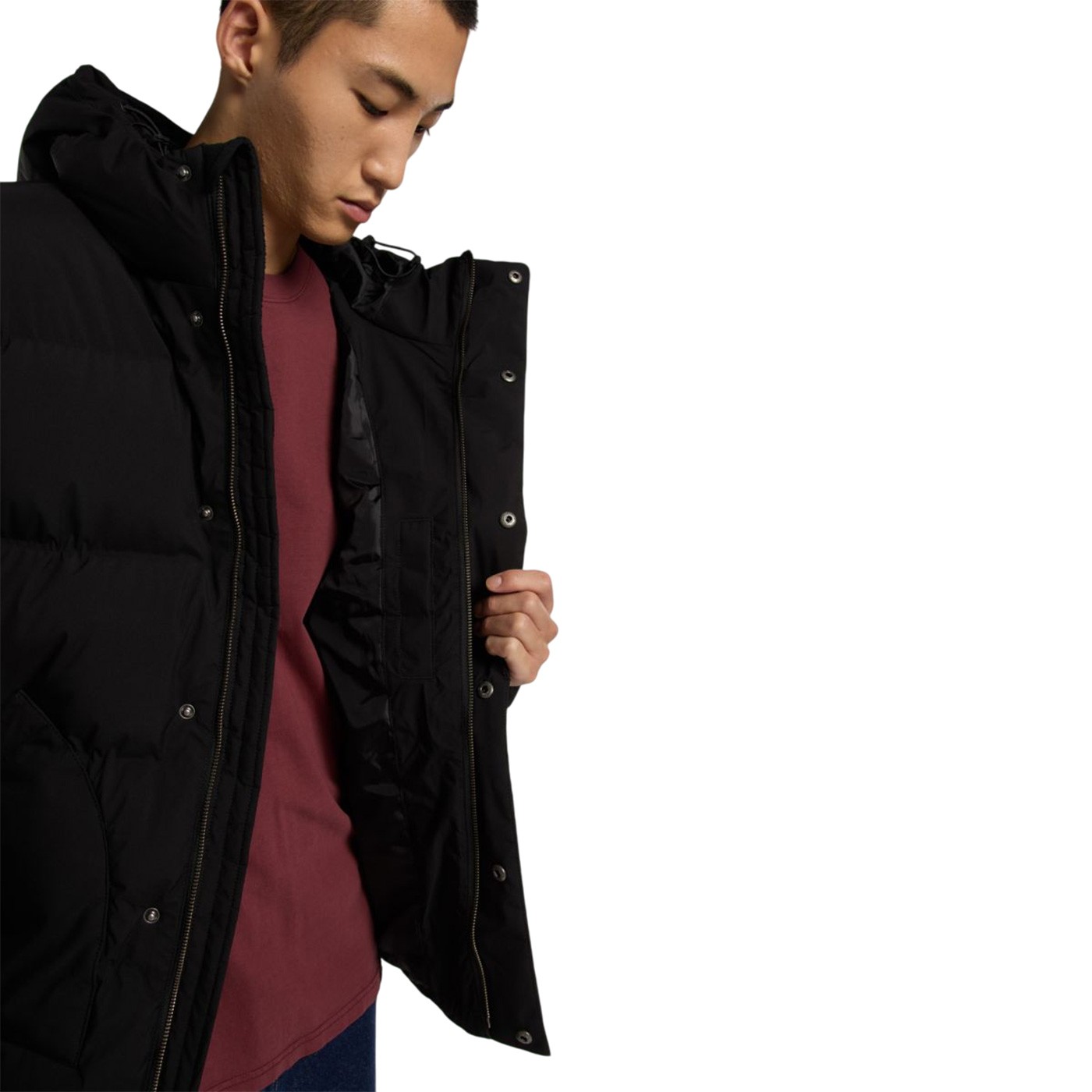 Dickies - Abrigo Negro para Hombre - Puffer