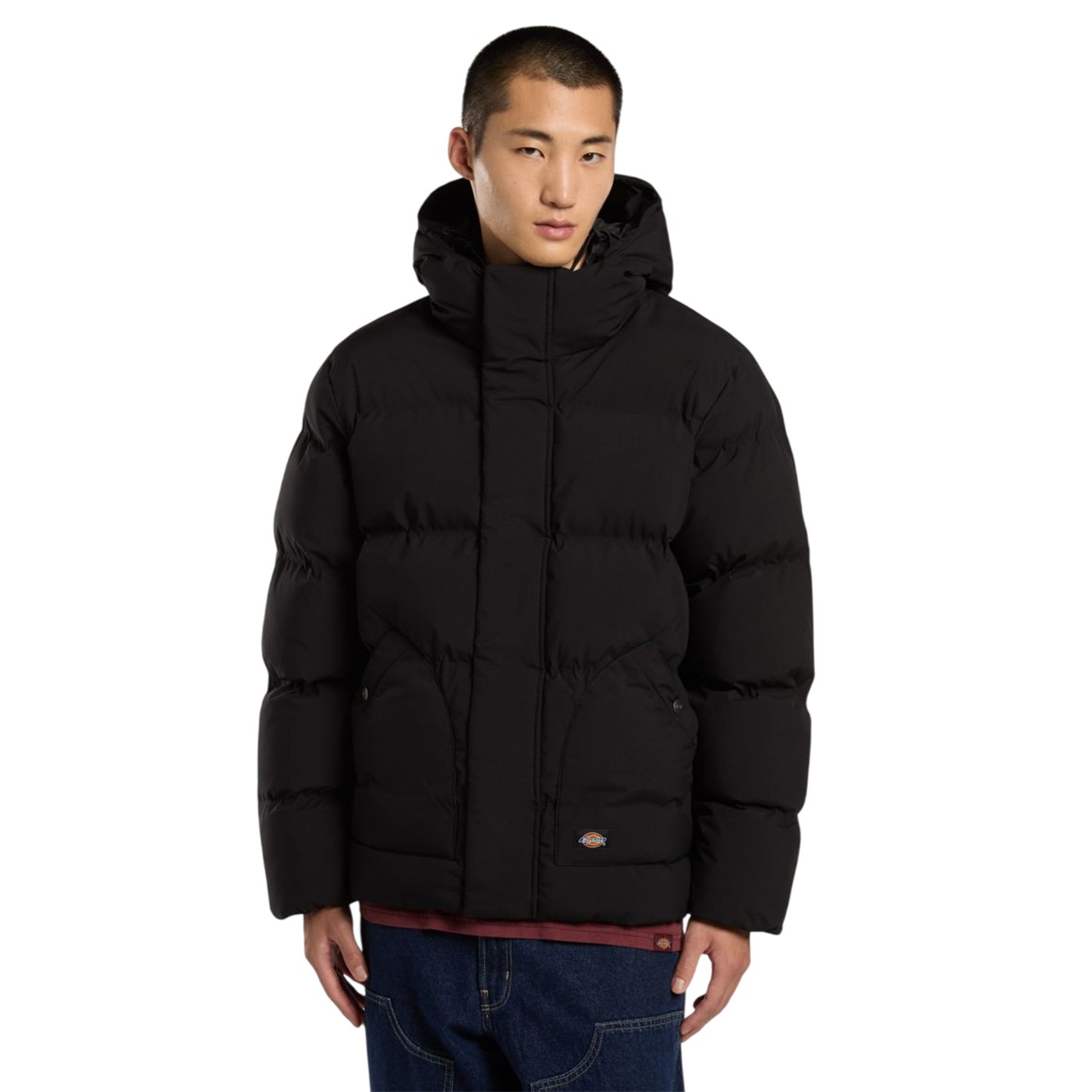 Dickies - Abrigo Negro para Hombre - Puffer