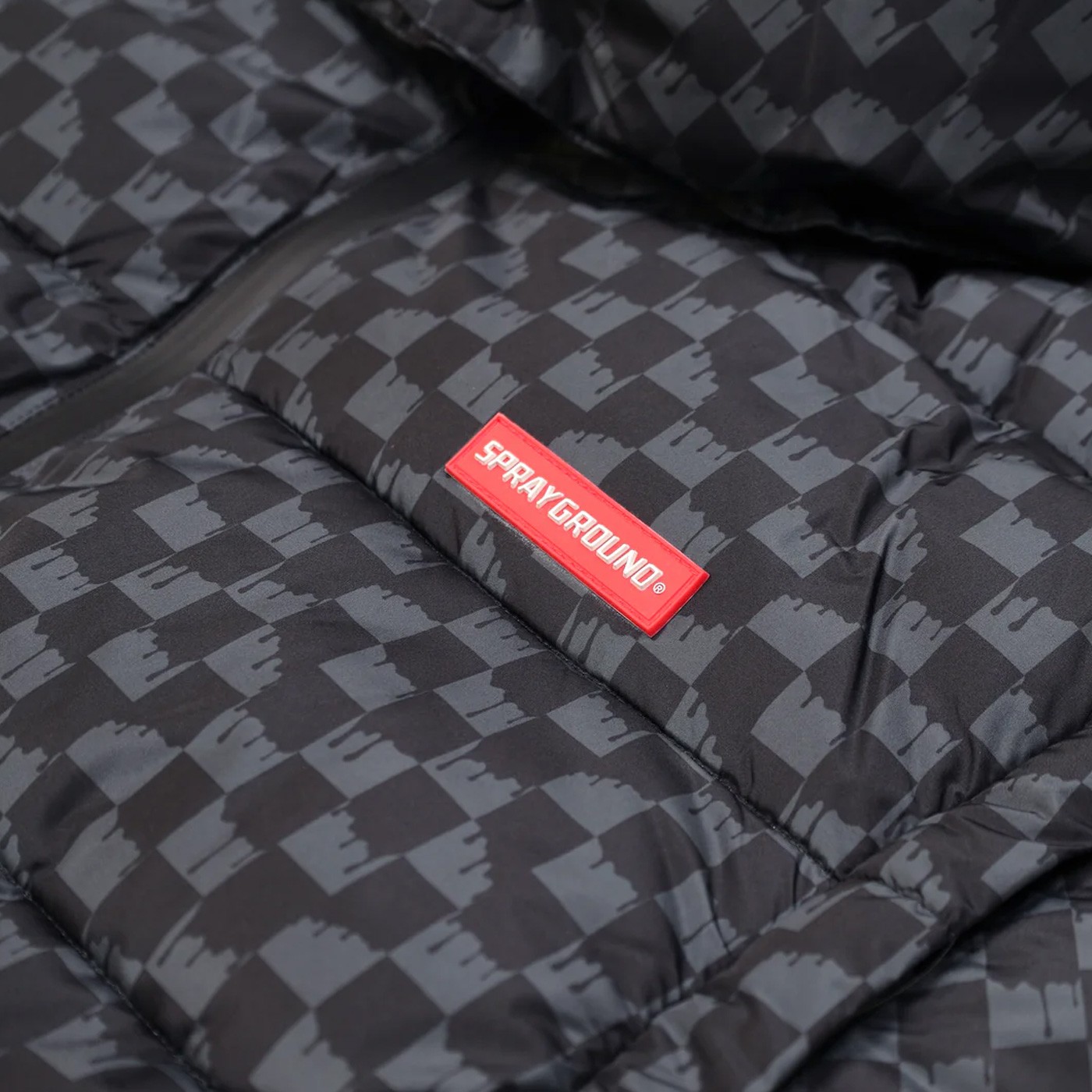 Sprayground - Abrigo Negro para Hombre -  Drip Check