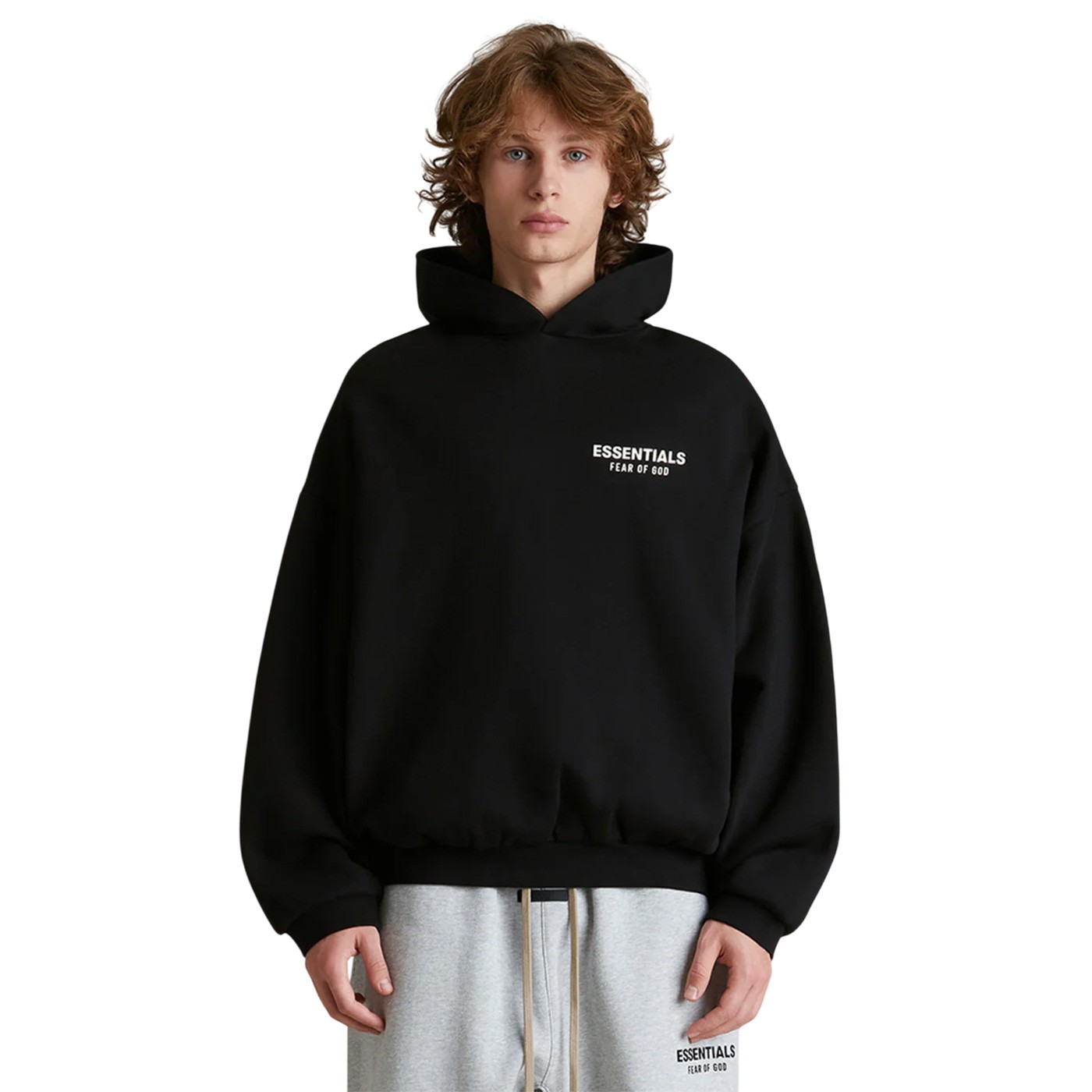 Fear of God - Sudadera Negra para Hombre - Essentials