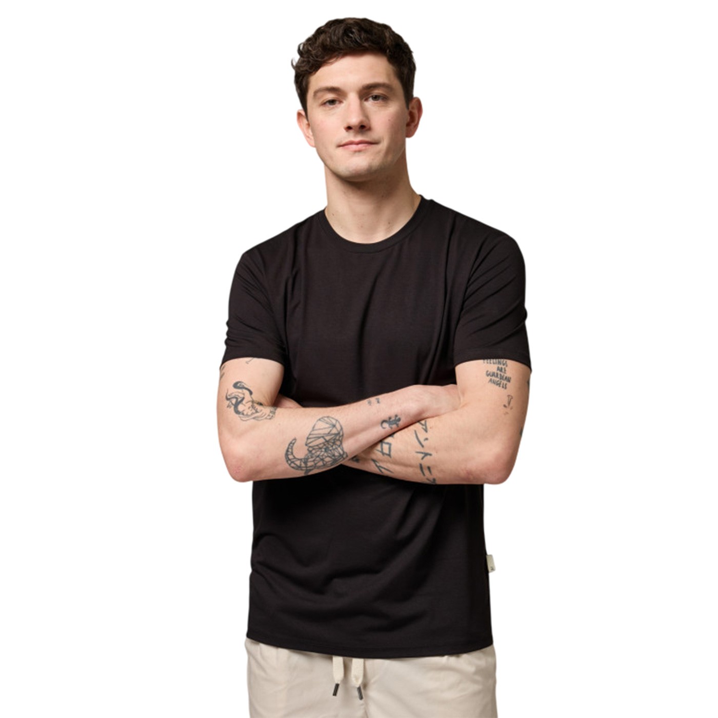 Gianni Lupo - Camiseta Negra para Hombre