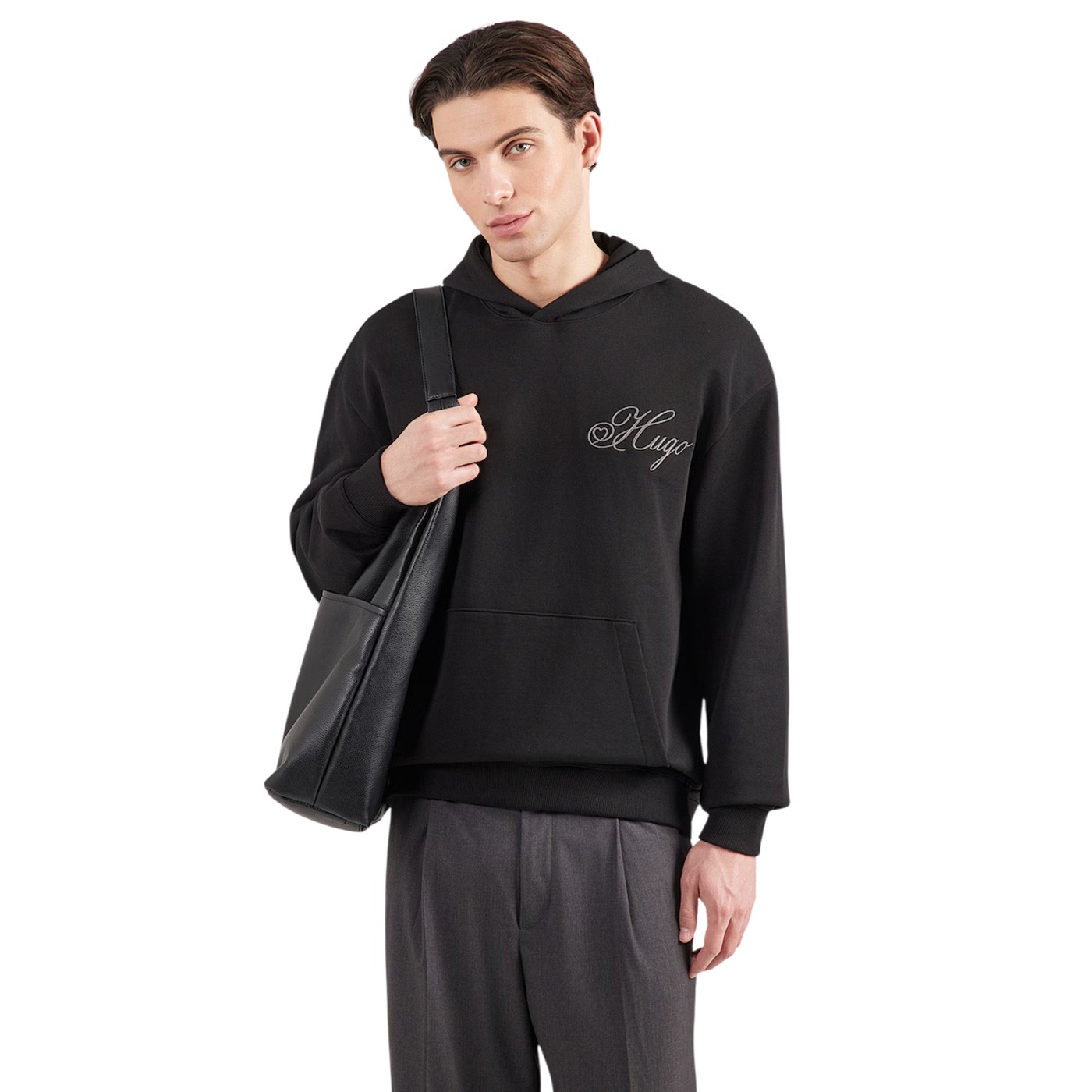 Hugo - Sudadera Negra para Hombre - Dalento