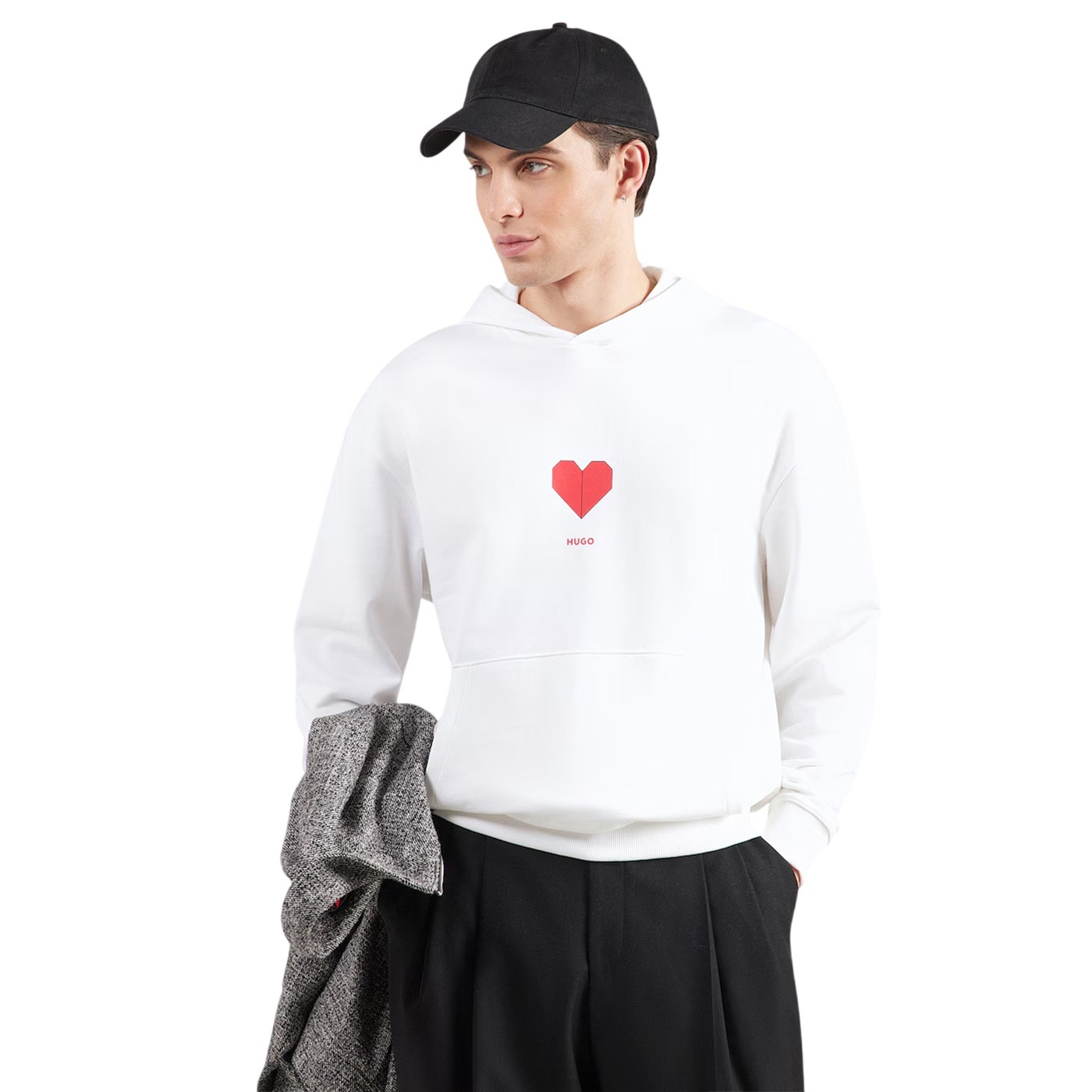 Hugo - Sudadera Blanca para Hombre - Dalentinos
