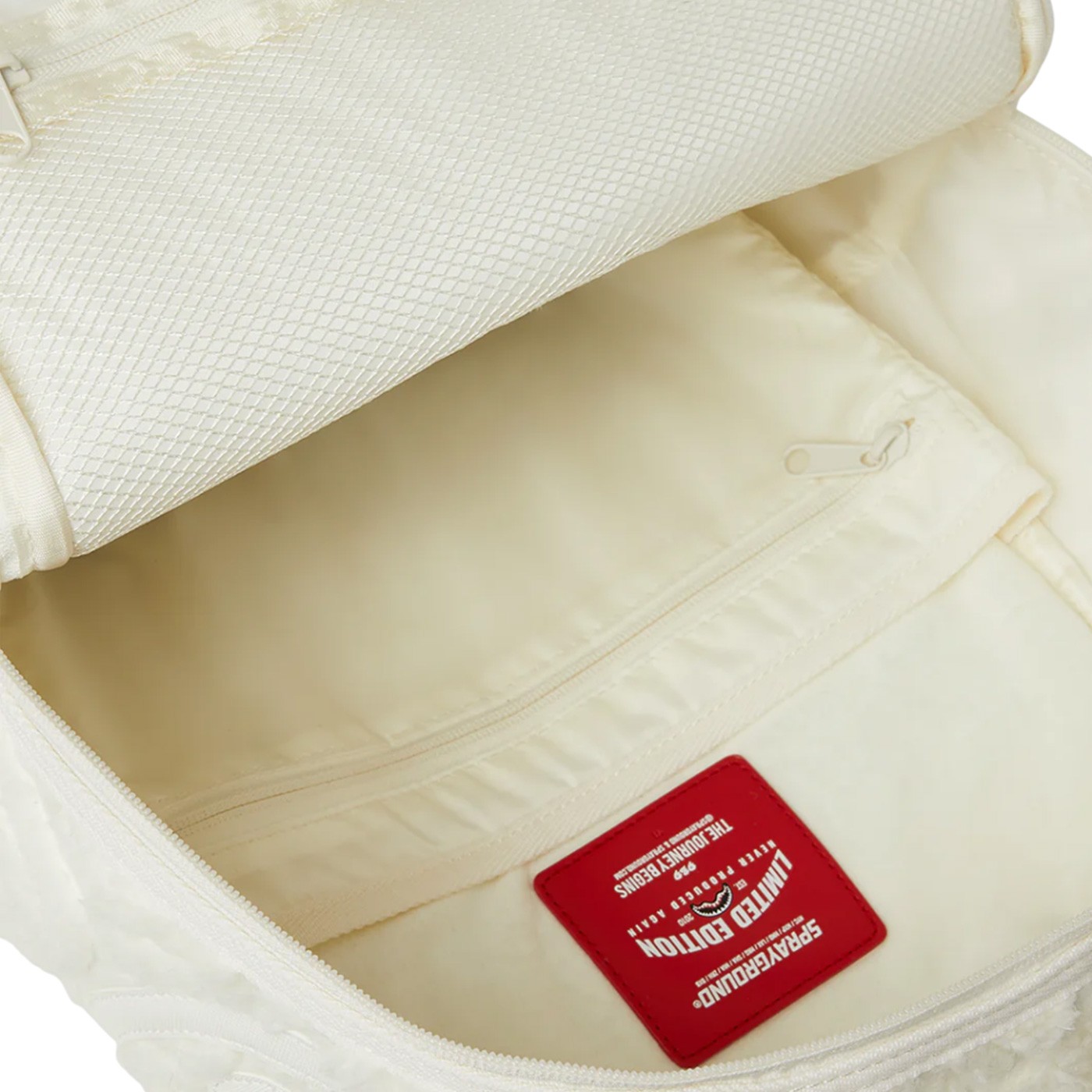 Sparyground - Mochila Blanca para Hombre - Sherpa Shark
