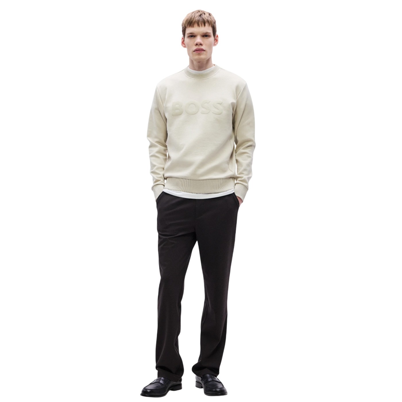 Boss - Sudadera Beige para Hombre - Salbo