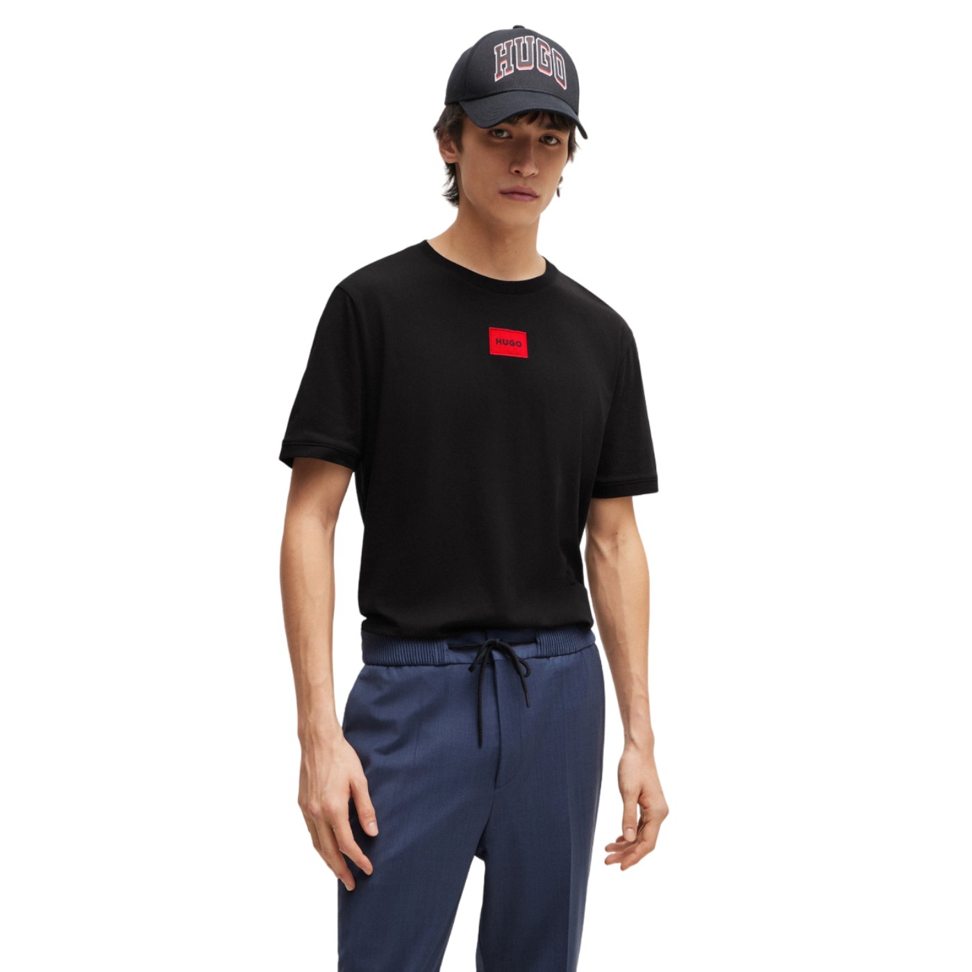 Hugo - Camiseta Negra para Hombre - Diragolino212