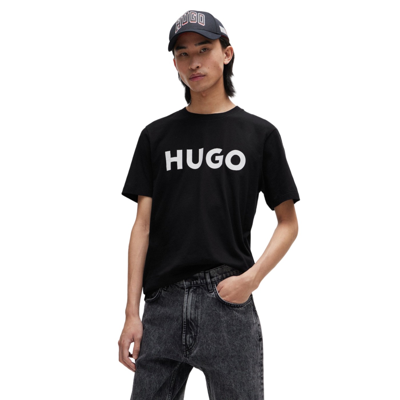 Hugo - Camiseta Negra para Hombre - Dulivio