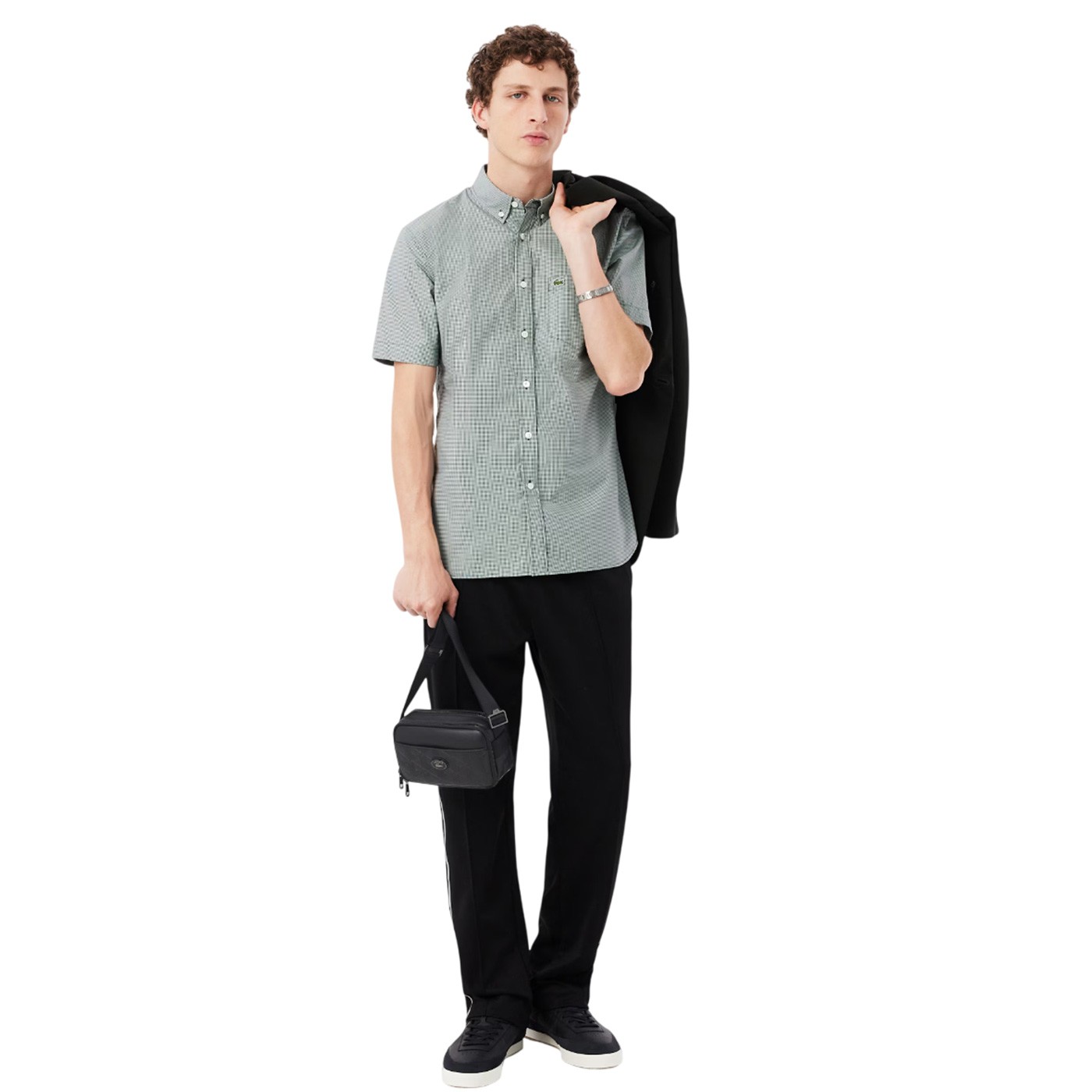 Lacoste - Bolso Negro para Hombre