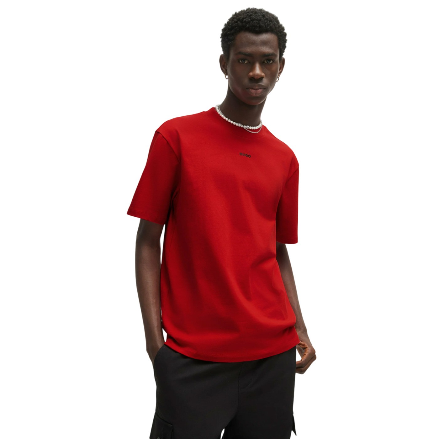 Hugo - Camiseta Roja para Hombre - Dapolino