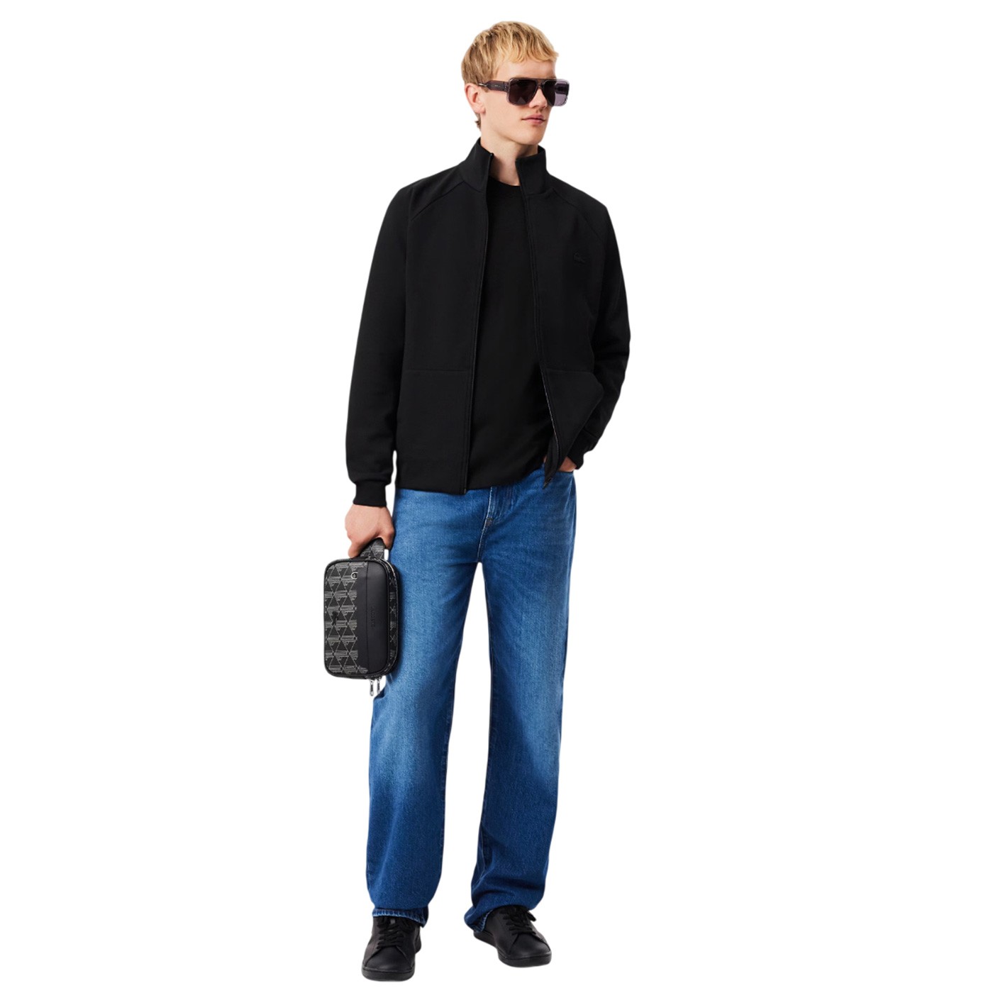 Lacoste - Bolso Negro para Hombre