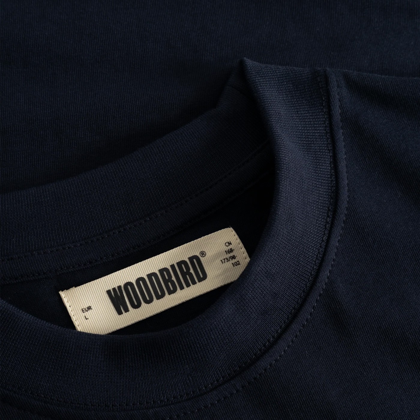 Woodbird - Camiseta Azul Marino para Hombre - Nine Tee
