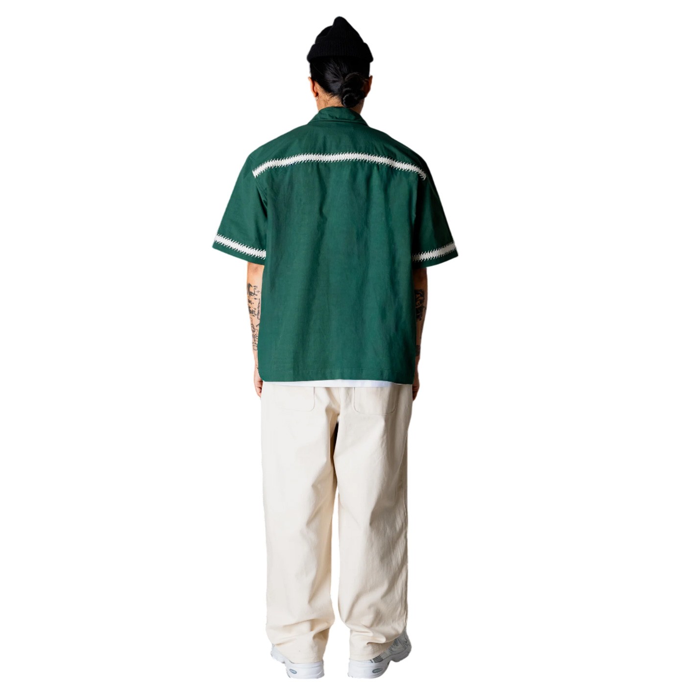 Woodbird - Camisa Verde para Hombre - Line