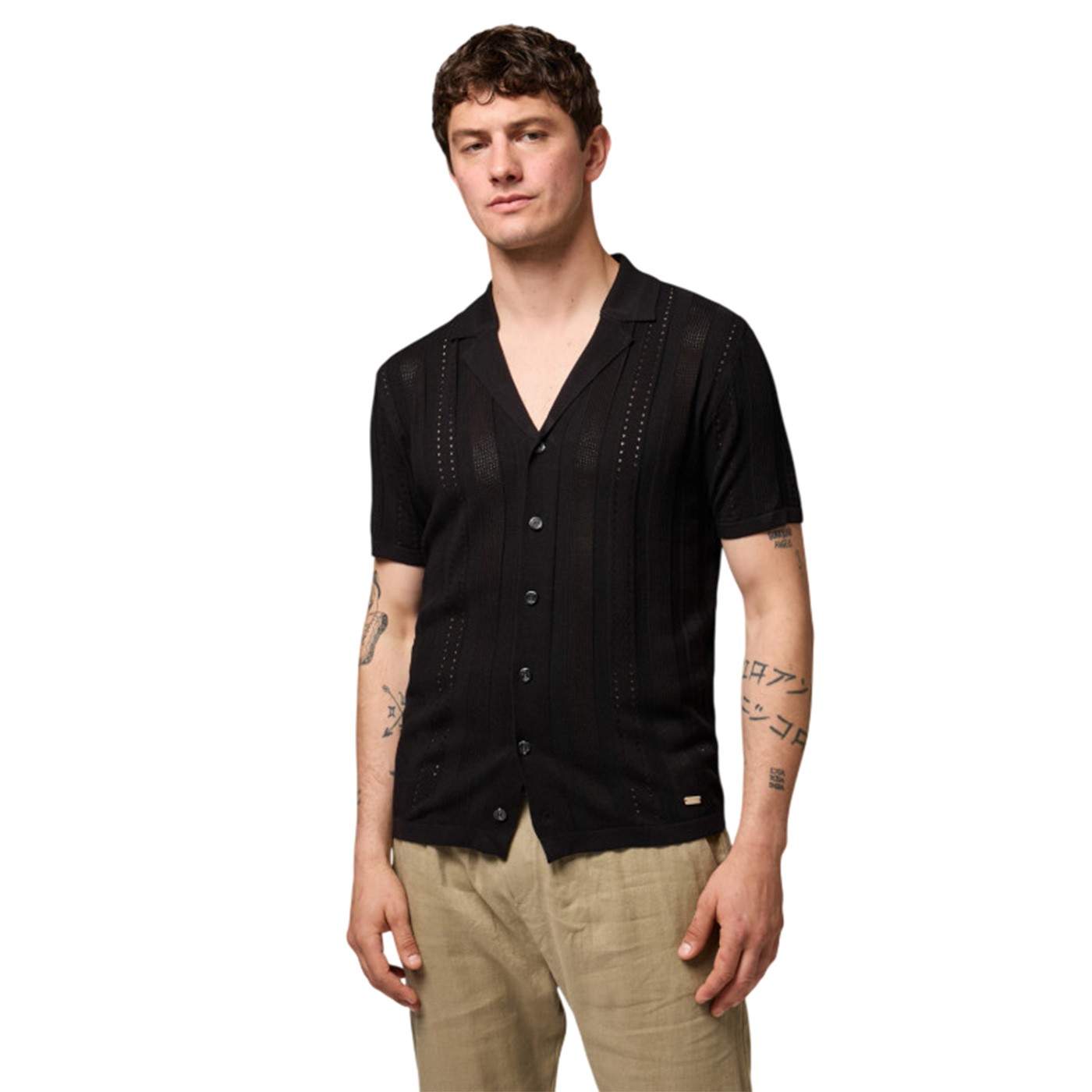 Gianni Lupo - Camisa Negra para Hombre