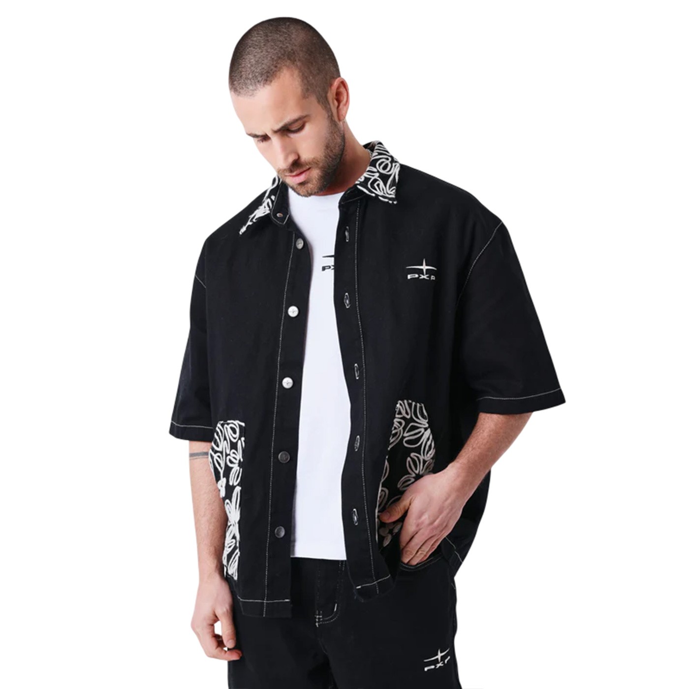 Project x Paris - Camisa Negra para Hombre