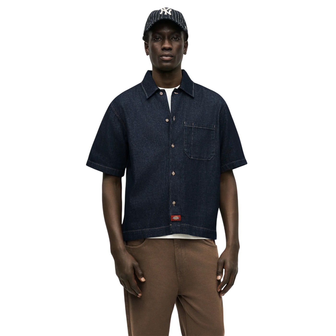 Dickies - Camisa Azul para Hombre - Rinsed