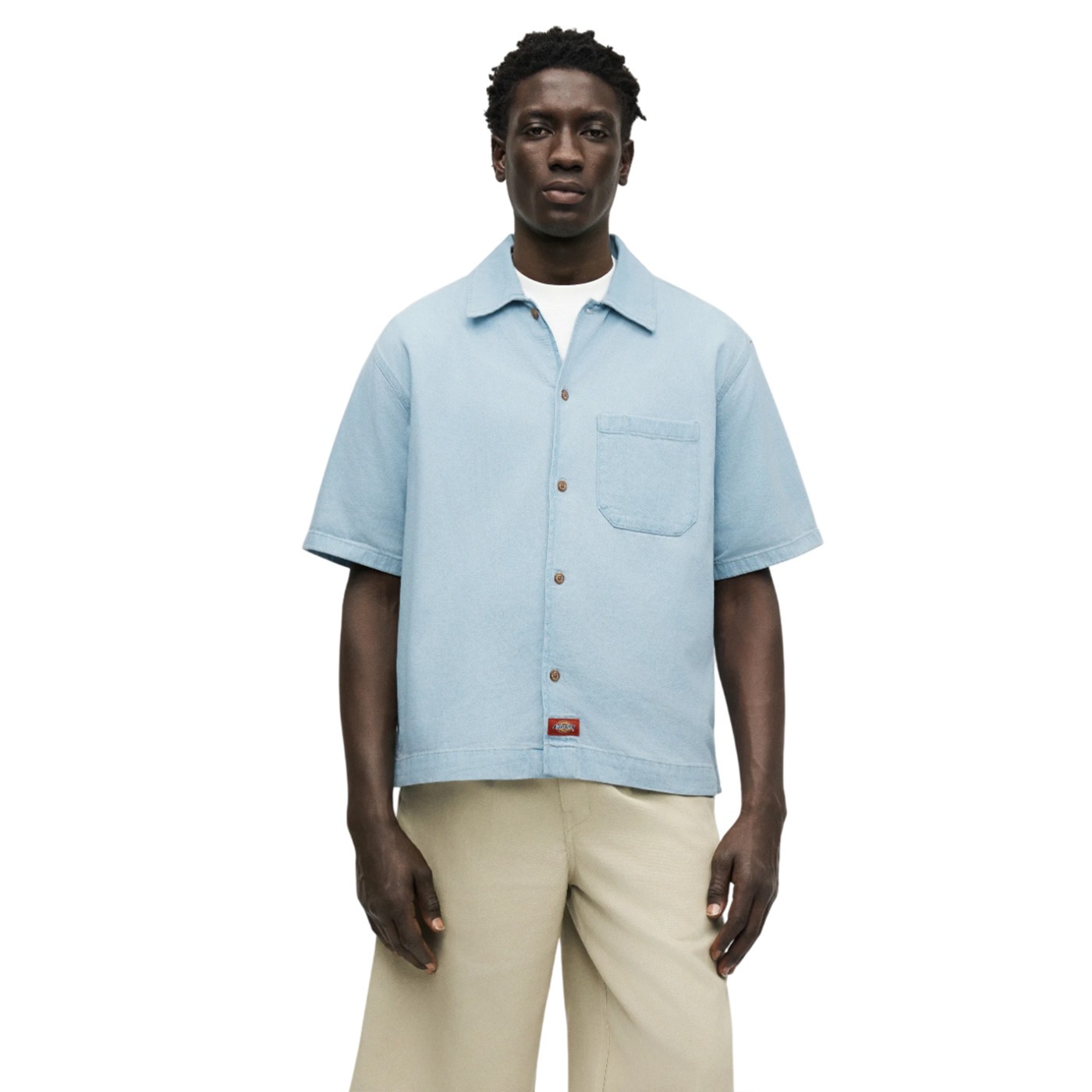 Dickes - Camisa Azul para Hombre - Rinsed