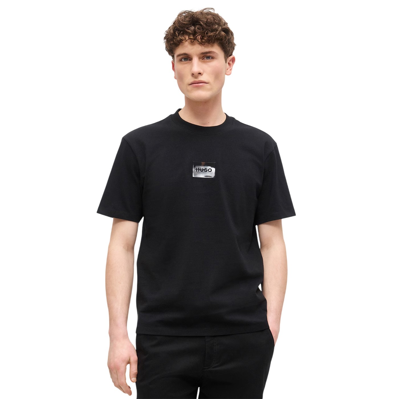 Hugo - Camiseta Negra para Hombre - Dumeon