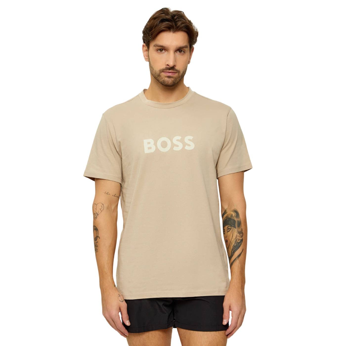 Boss - Camiseta Beige para Hombre - RN