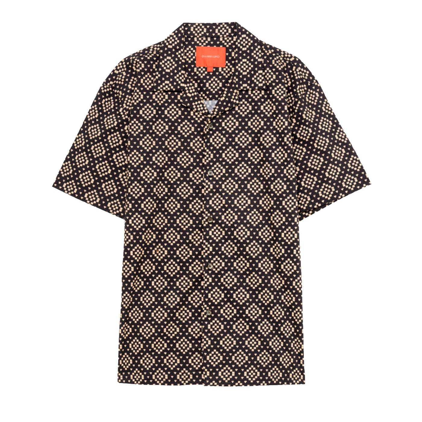 Gianni Lupo - Camisa Negra para Hombre - Black