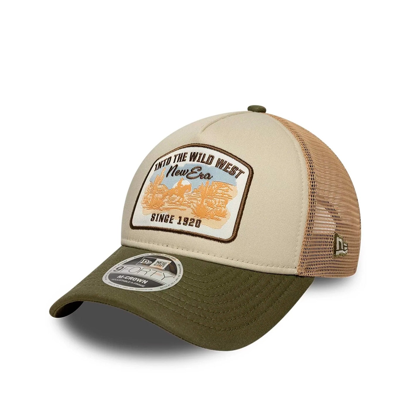 New Era - Gorra Verde - MCrown AFrame Trucker Dark Green