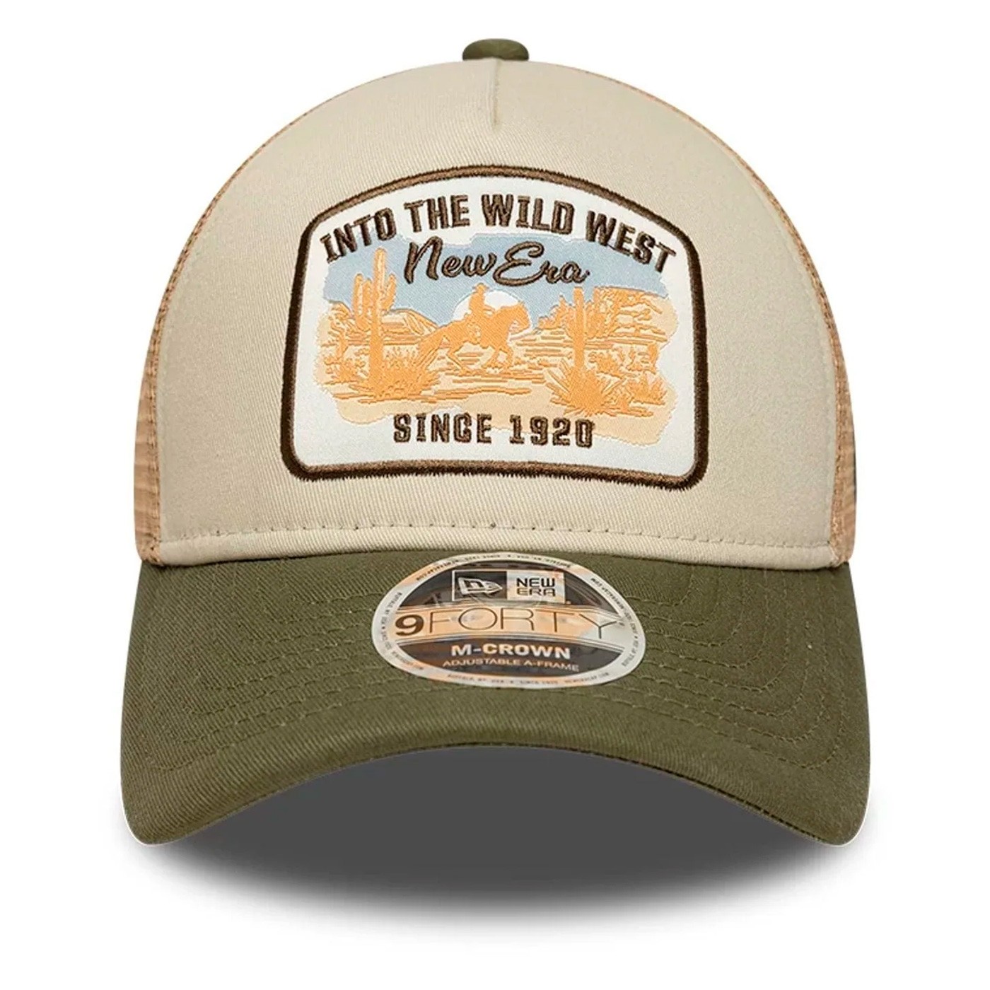 New Era - Gorra Verde - MCrown AFrame Trucker Dark Green