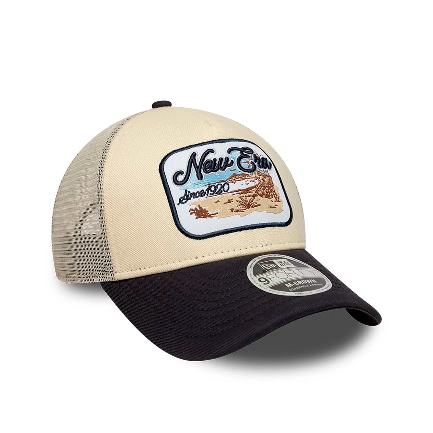 New Era - Gorra Beige - MCrown AFrame Trucker Light Beige
