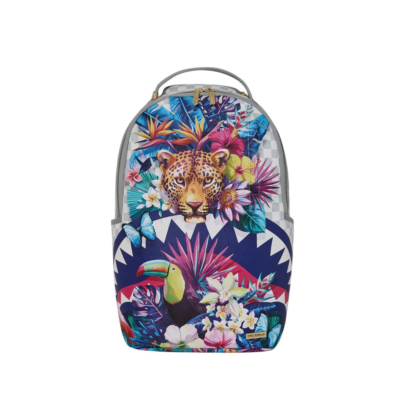 Sprayground - Mochila Gris para Hombre - Cream Flower