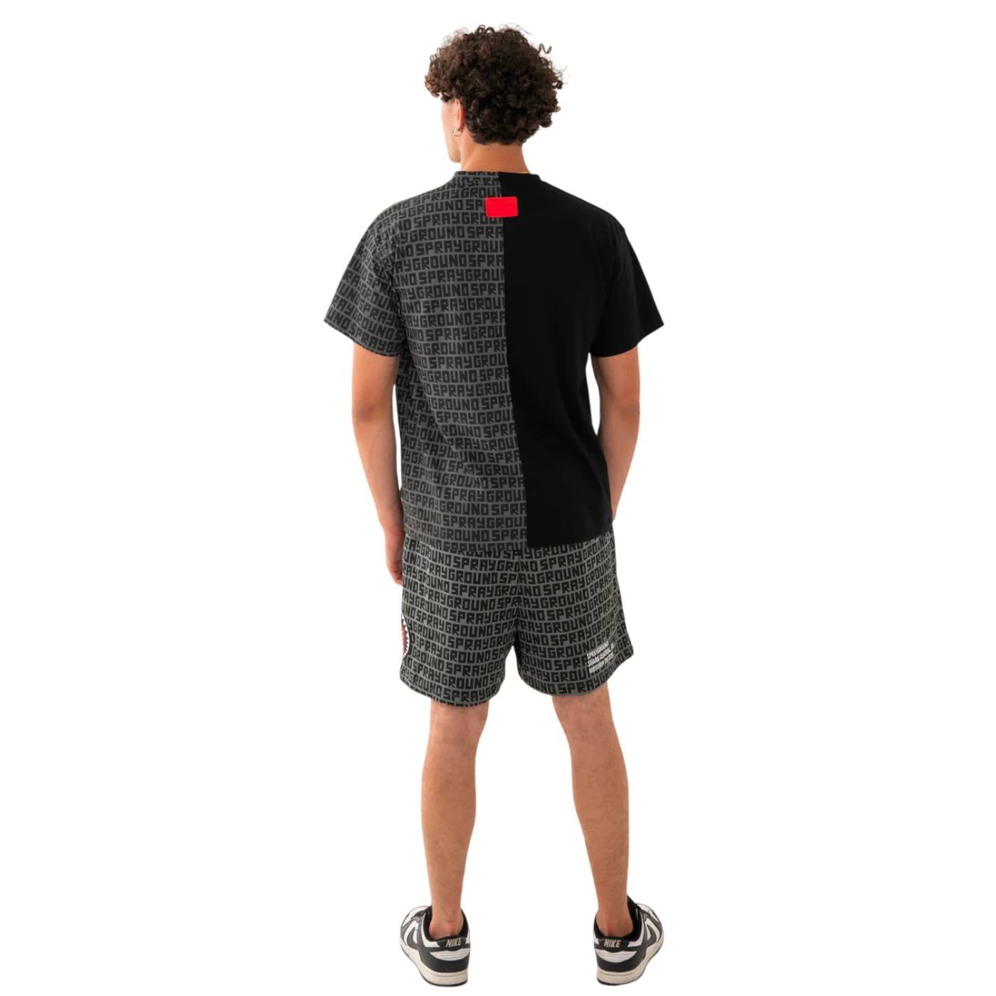 Sprayground - Camiseta Negra para Hombre - Shark Central