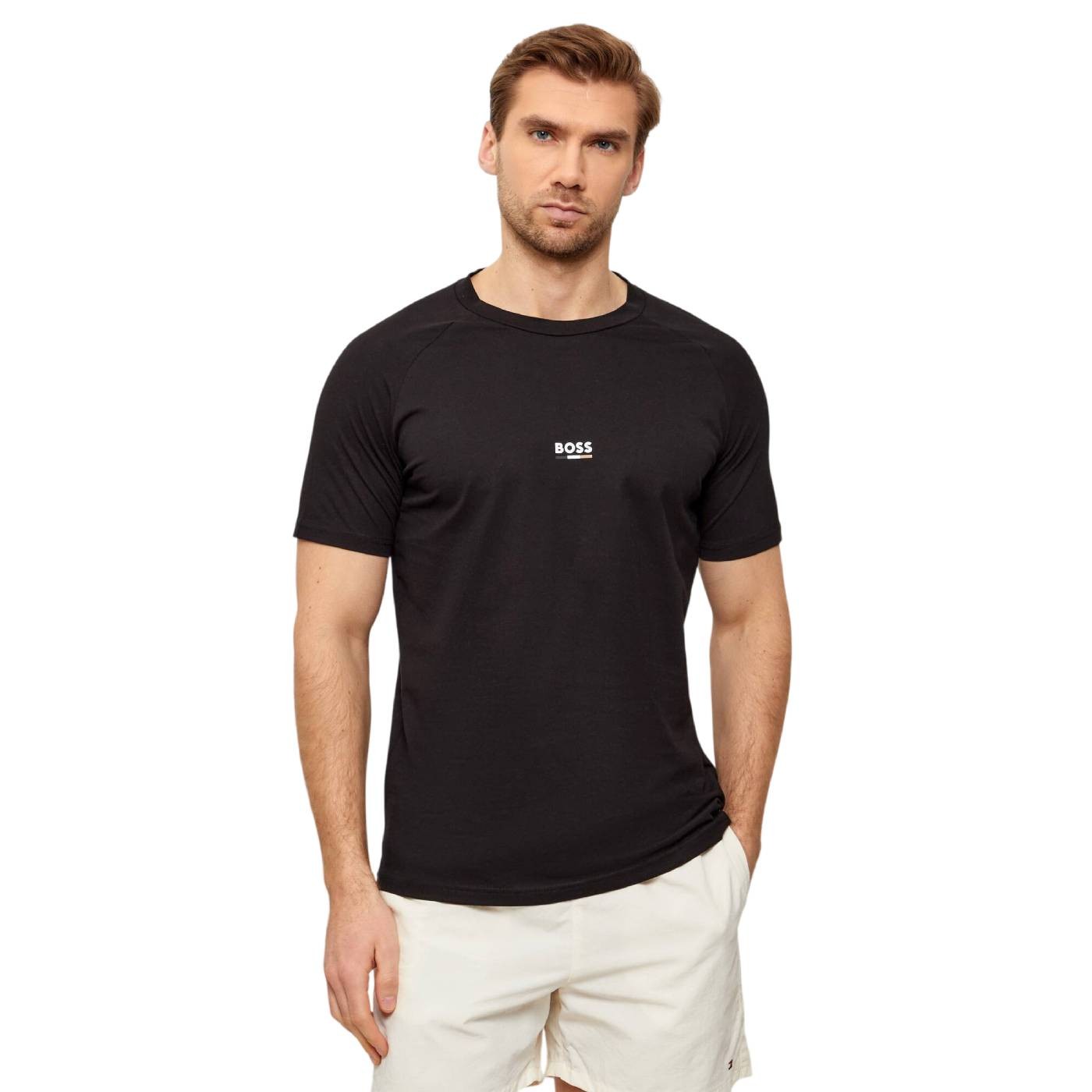 Boss - Camiseta Negra para Hombre - RN Slim Fit.