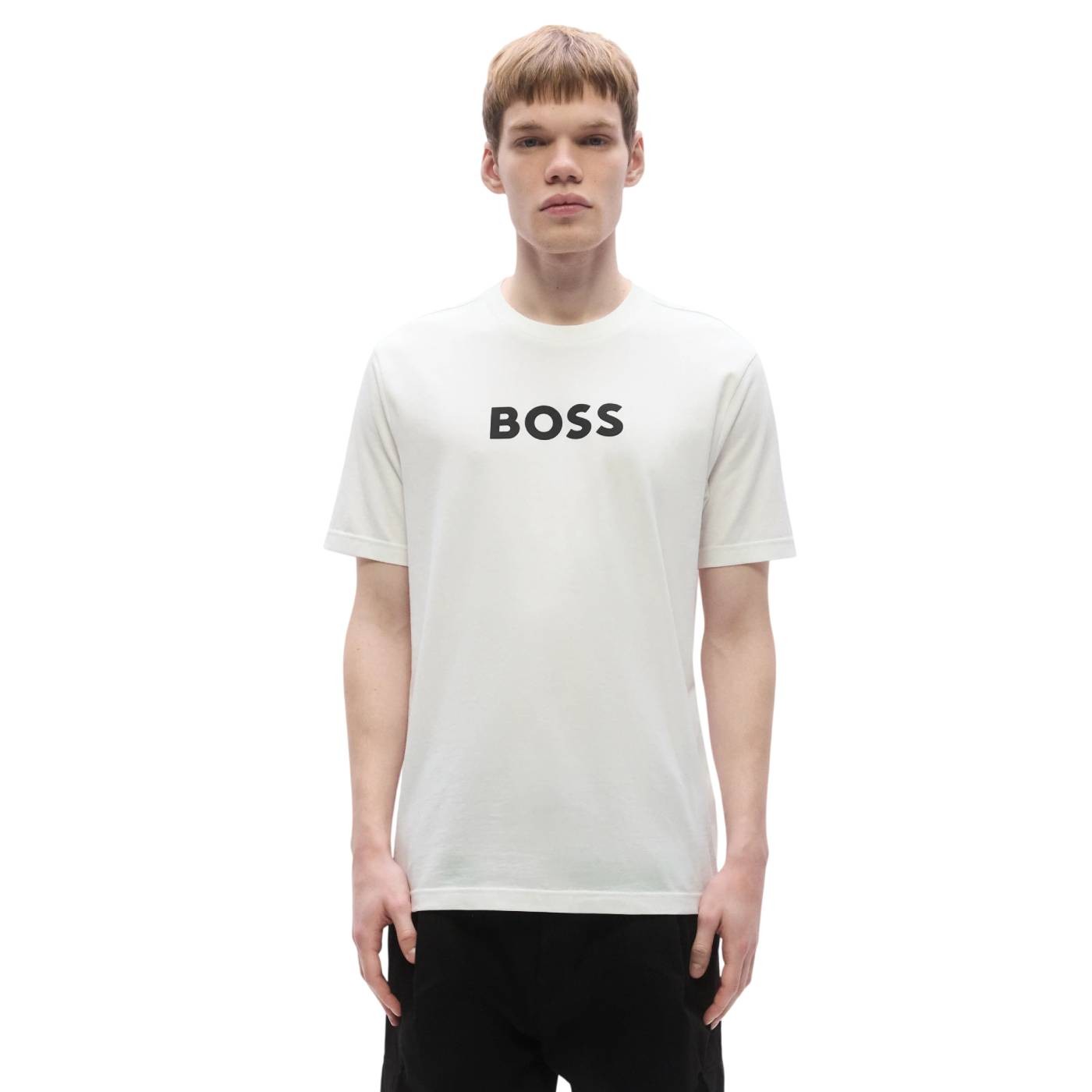 Boss - Camiseta Blanca para Hombre - Ts Logo
