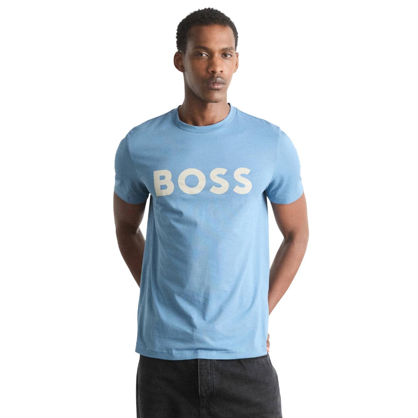 Boss - Camiseta Celeste para Hombre - RN
