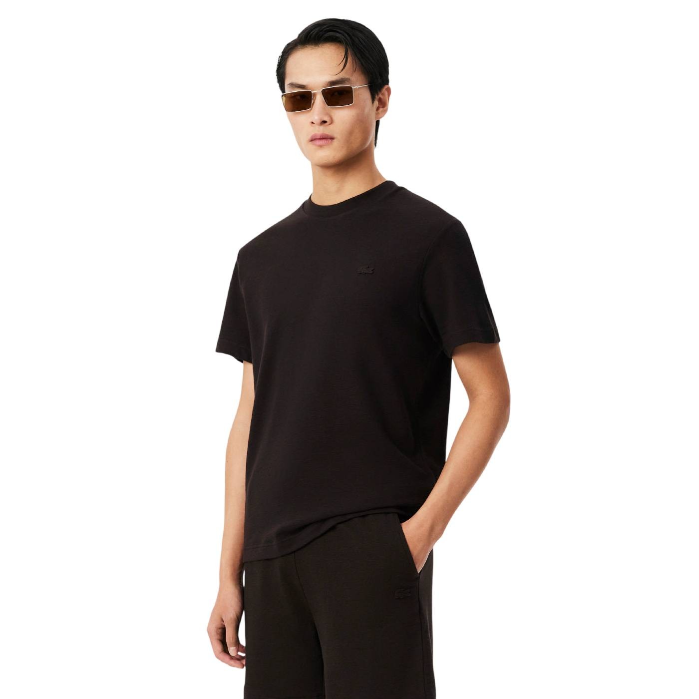 Lacoste - Camiseta Marrón para Hombre