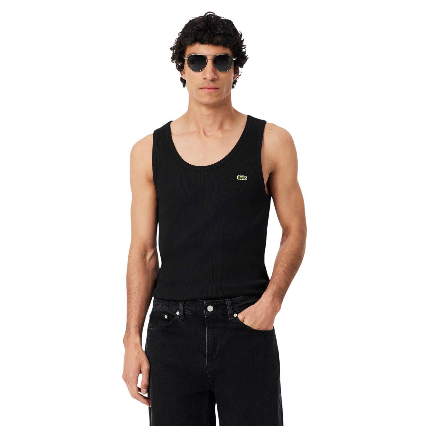 Lacoste - Top de Tirantes Negro para Hombre