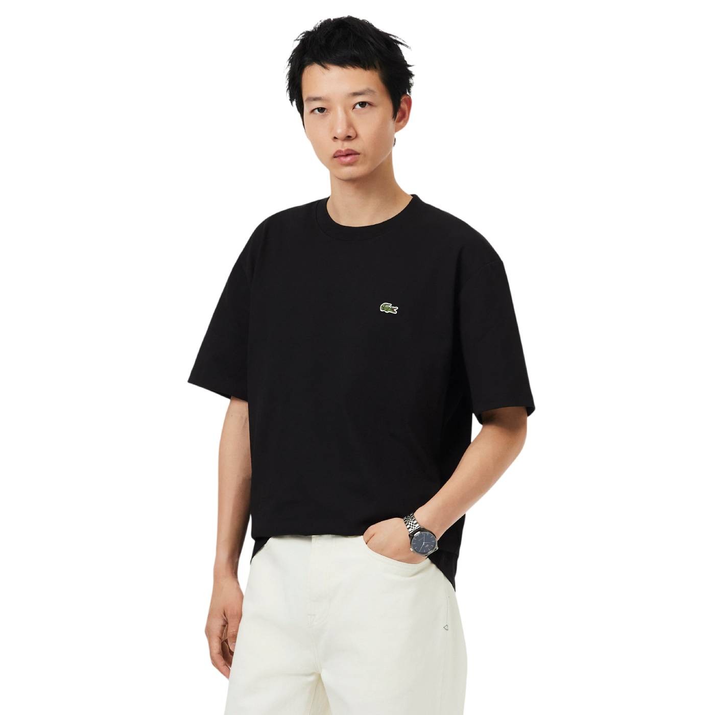 Lacoste - Camiseta Negra para Hombre