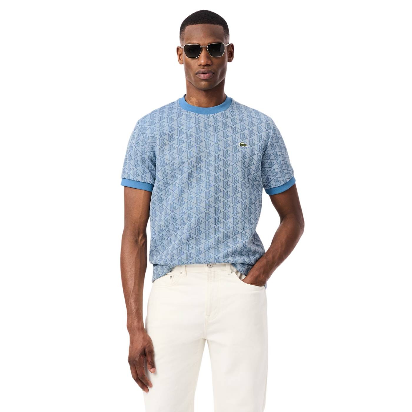 Lacoste - Camiseta Celeste para Hombre
