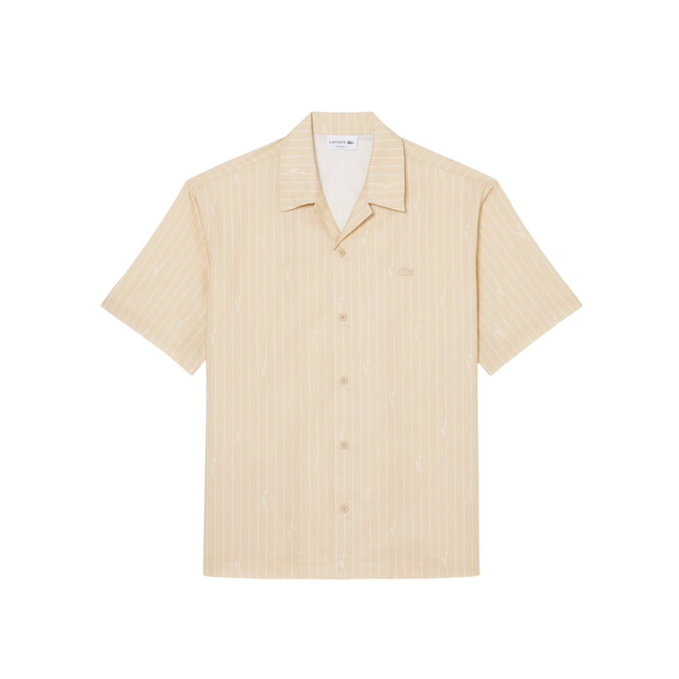 Lacoste - Camisa Beige para Hombre