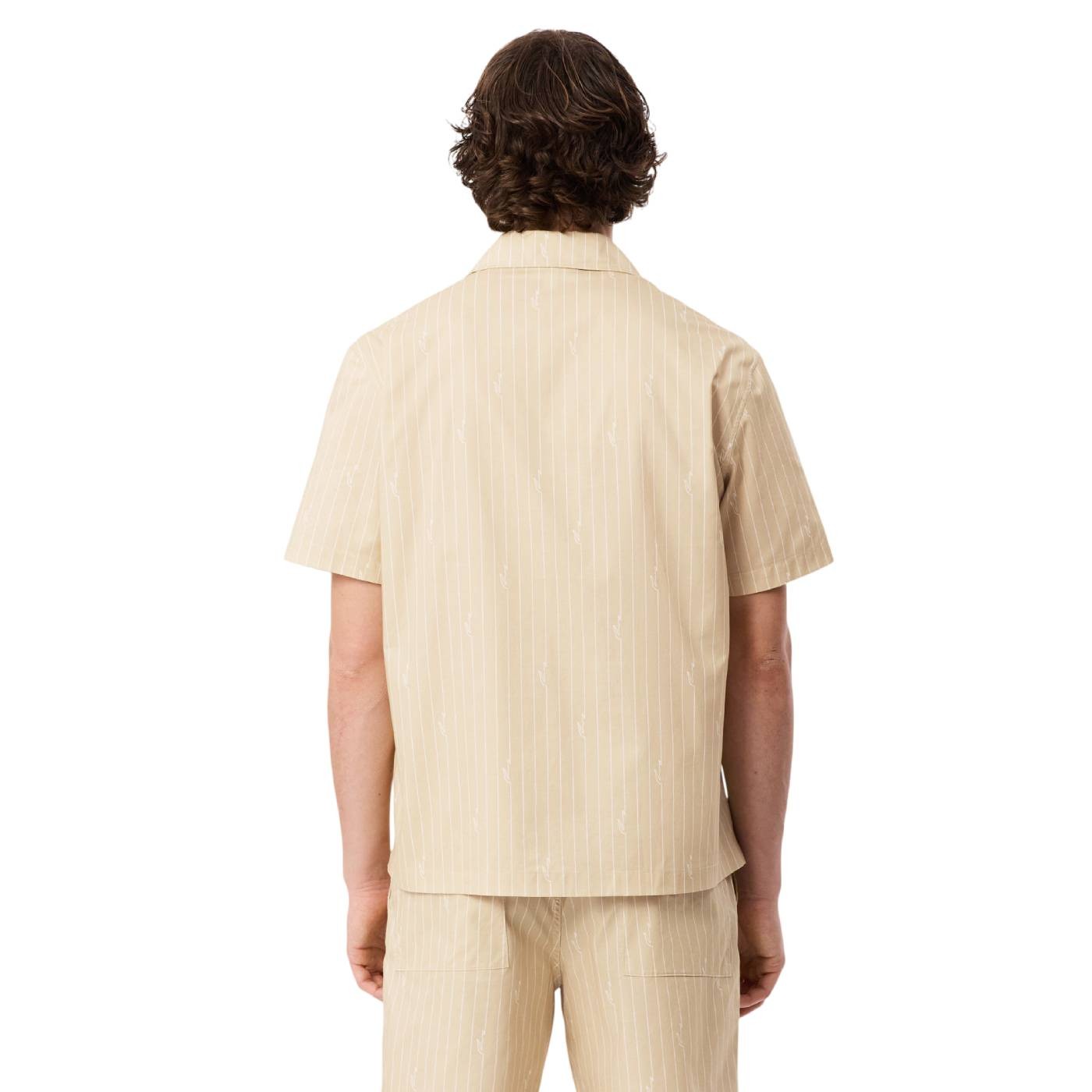 Lacoste - Camisa Beige para Hombre