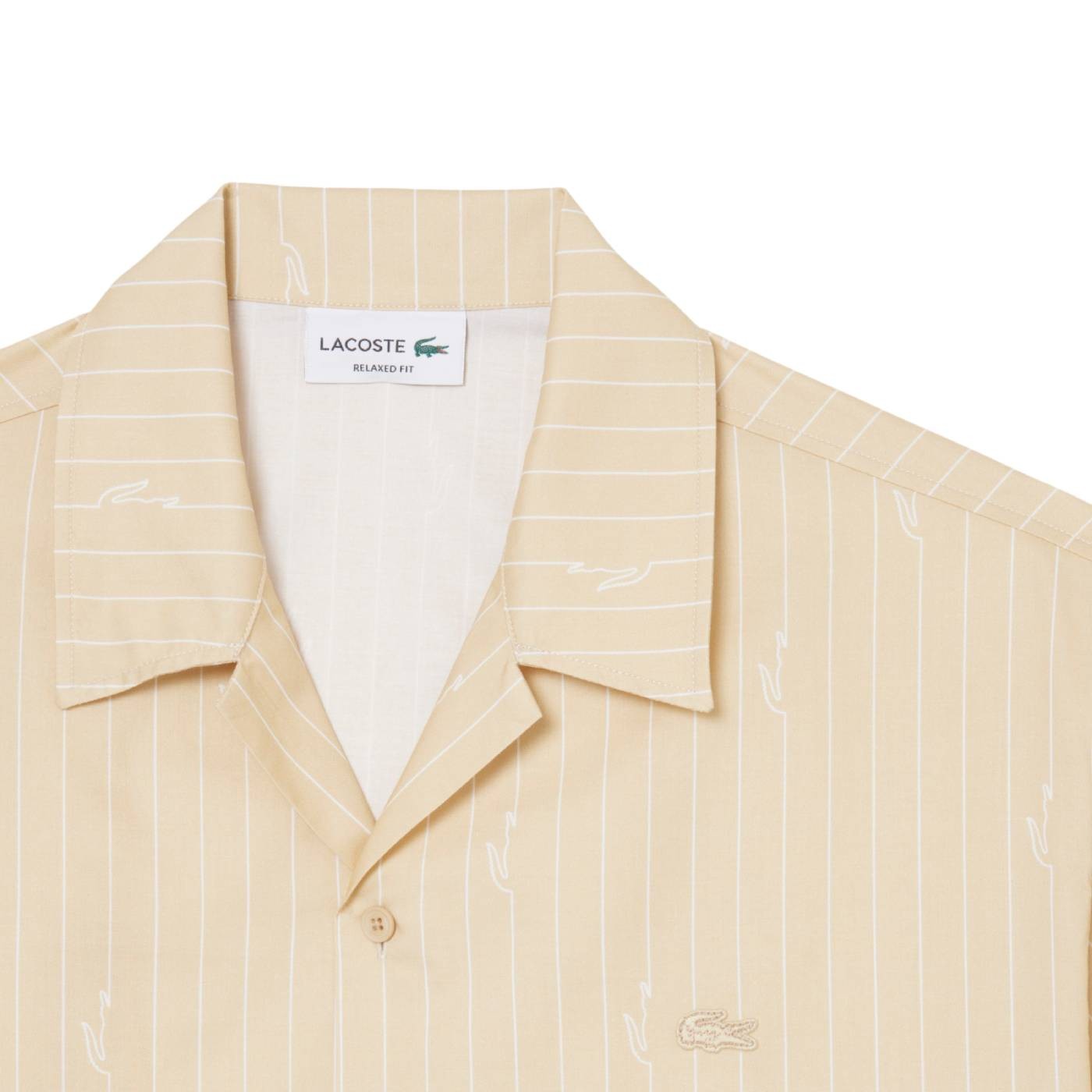 Lacoste - Camisa Beige para Hombre