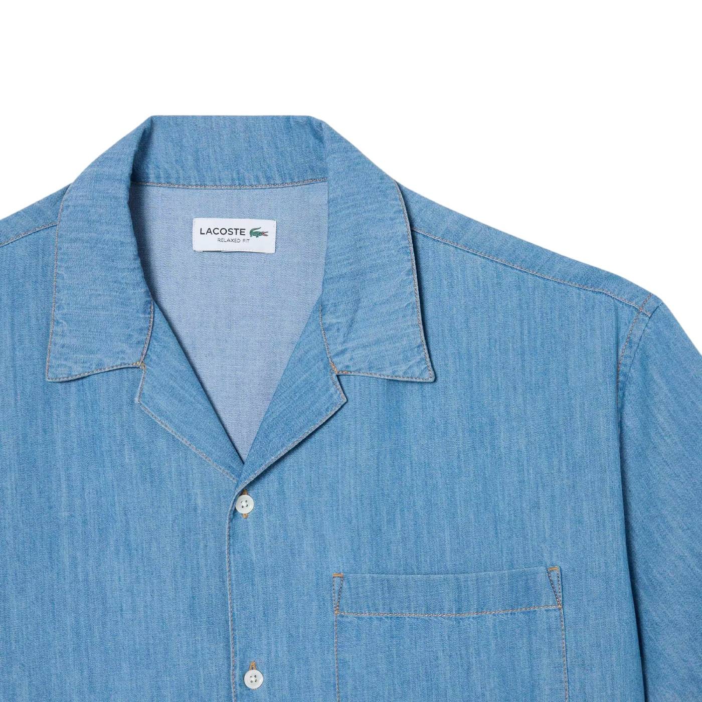 Lacoste - Camisa Azul para Hombre