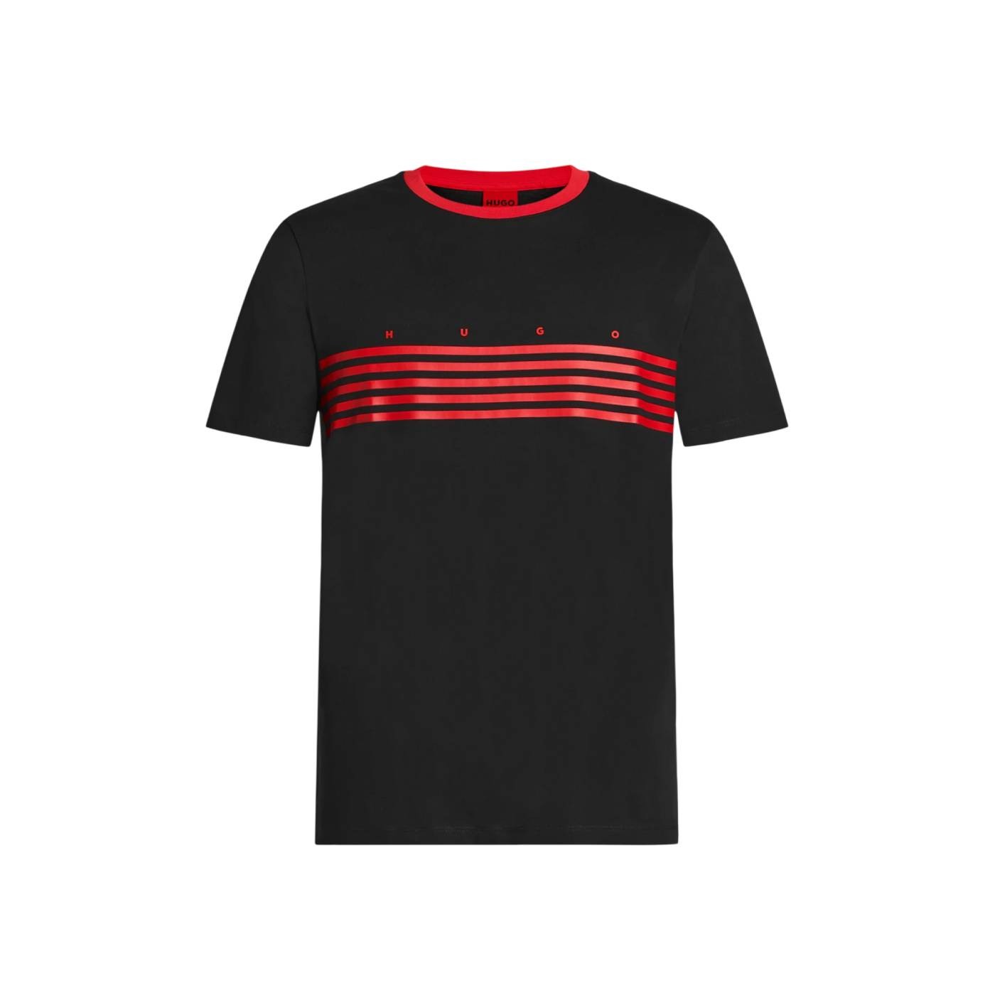 Hugo - Camiseta Negra para Hombre -Dempsy